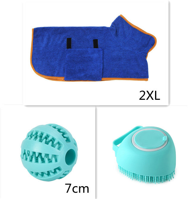 Silicone Dog/Cat Brush with Built-in Shampoo pour in