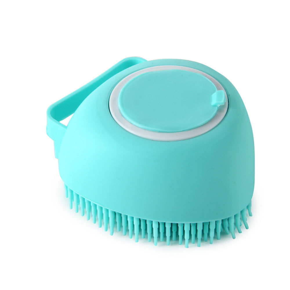 Silicone Dog/Cat Brush with Built-in Shampoo pour in