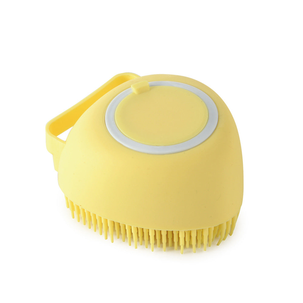 Silicone Dog/Cat Brush with Built-in Shampoo pour in