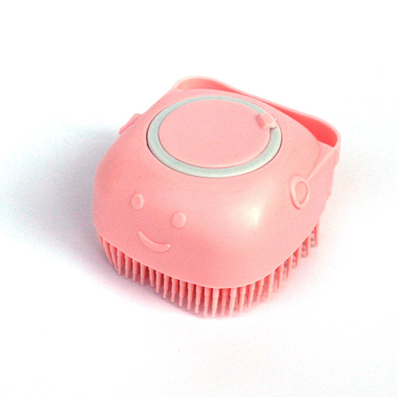 Silicone Dog/Cat Brush with Built-in Shampoo pour in