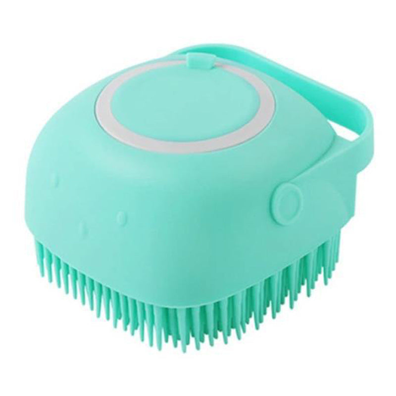 Silicone Dog/Cat Brush with Built-in Shampoo pour in